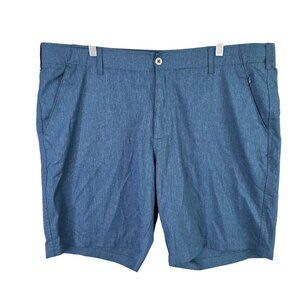 Mens Swiss Tech Blue Golf Shorts Quick Dry 100% Polyester 10" Inseam Size 44